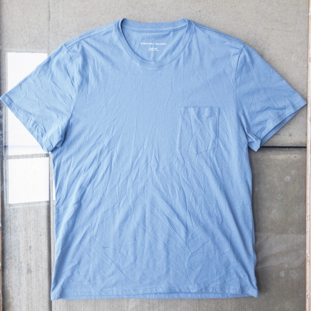 Light Blue Everlane Uniform Organic Cotton Tee Adult Large